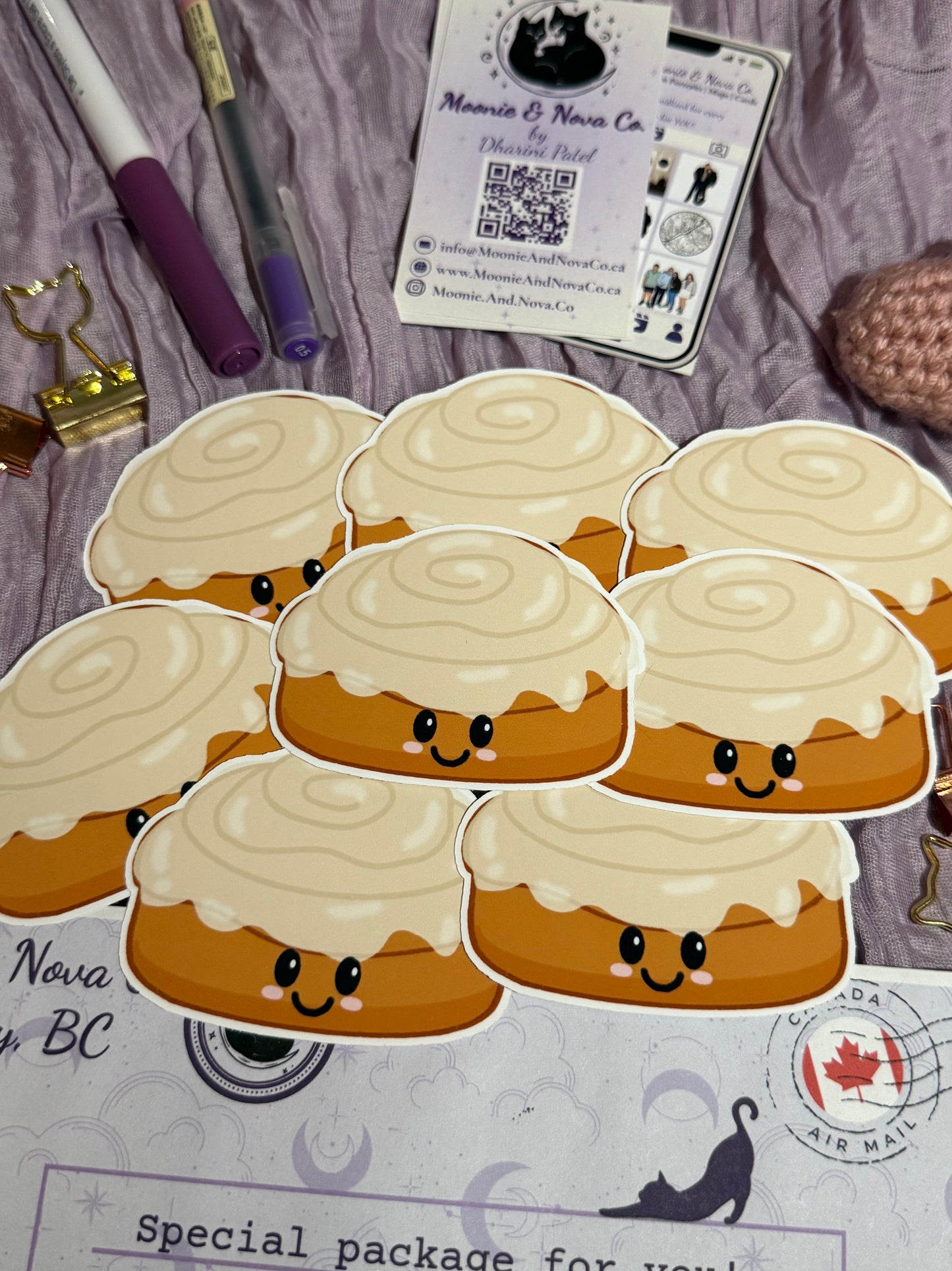 Kawaii Cinnamon Roll Sticker