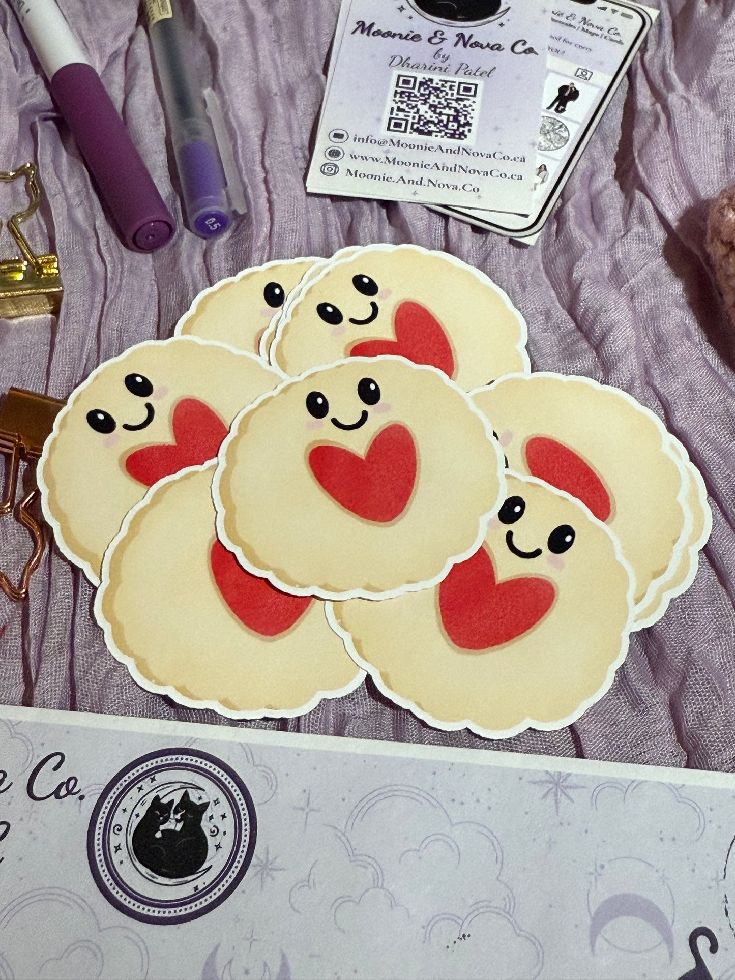 Kawaii Shortbread Cookie Sticker