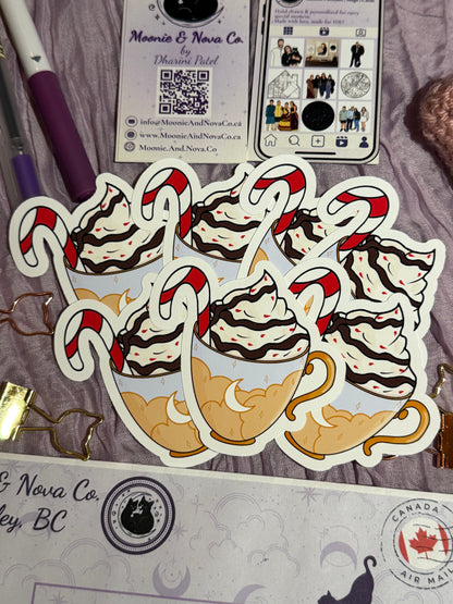 Peppermint Hot Chocolate Sticker