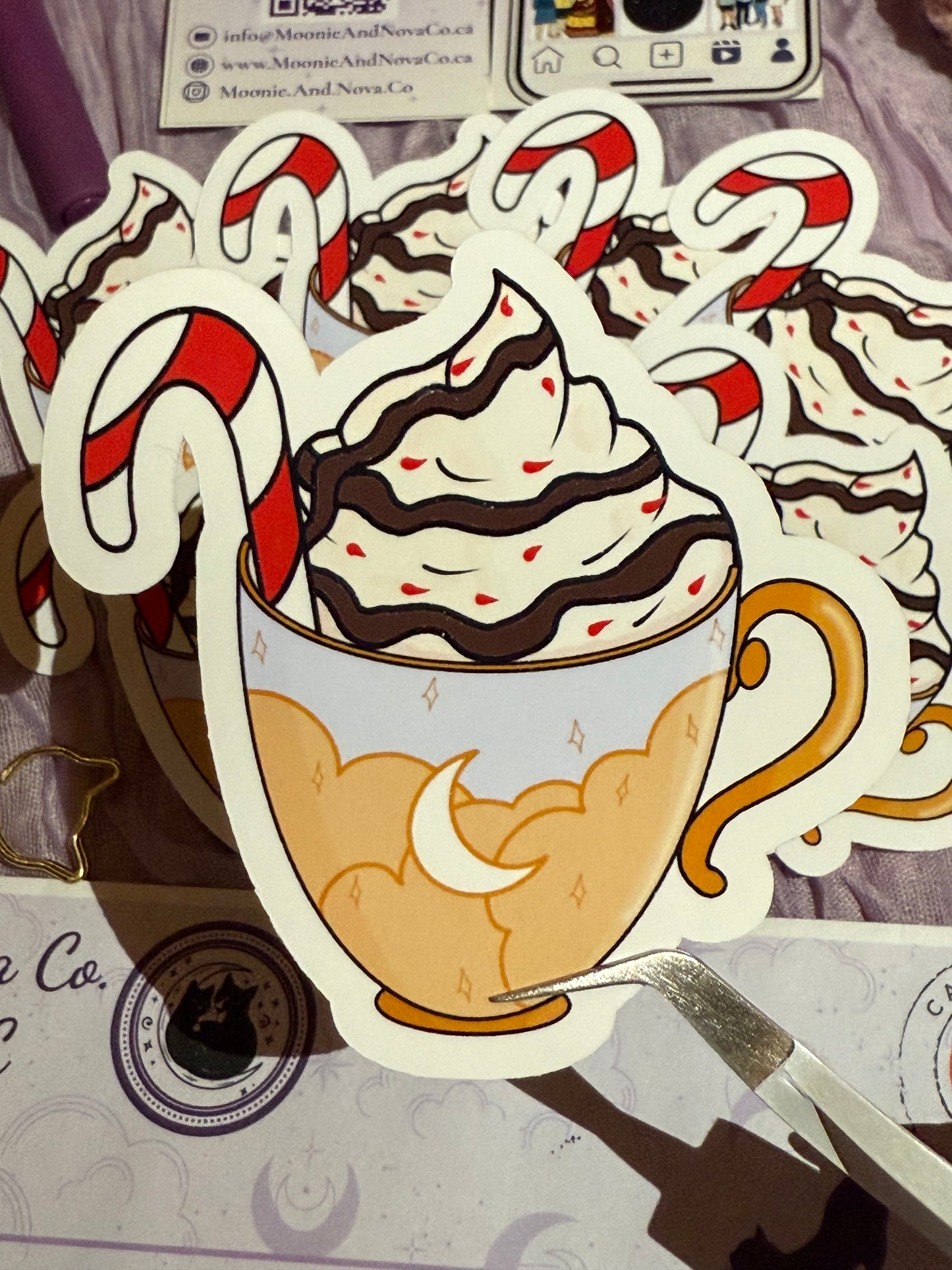 Peppermint Hot Chocolate Sticker