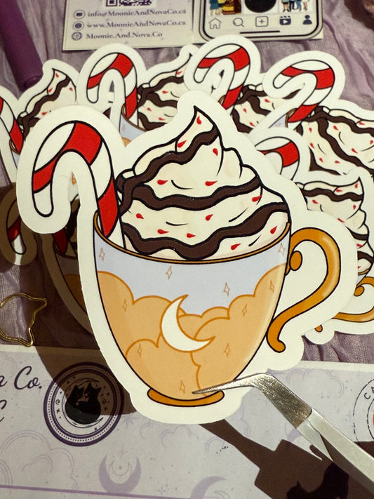 Peppermint Hot Chocolate Sticker