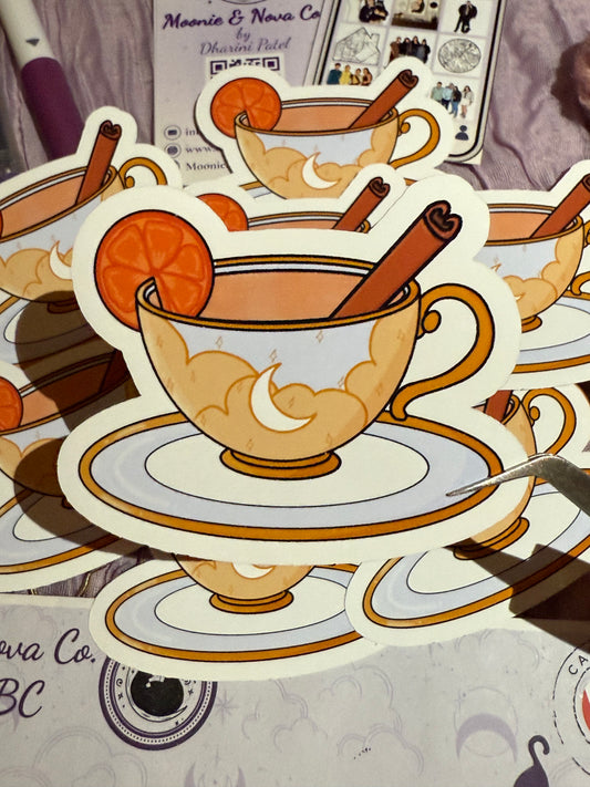 Christmas Black Tea Sticker