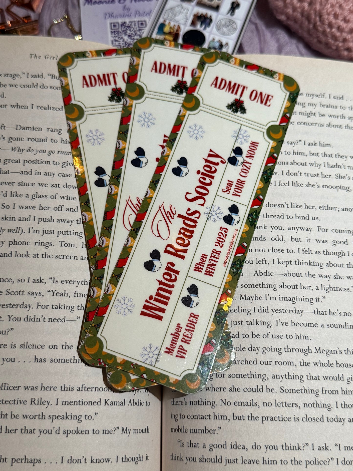Winter Reads Society Bookmark