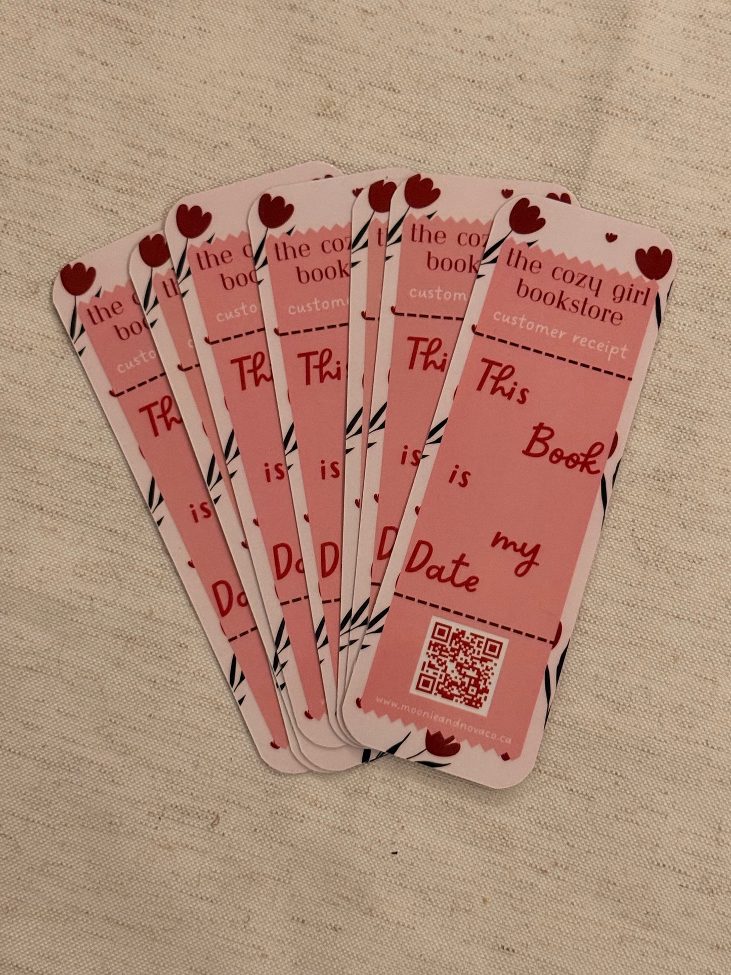 This Book is my Date Receipt Bookmark