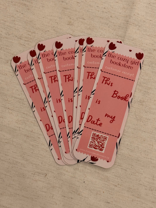 This Book is my Date Receipt Bookmark