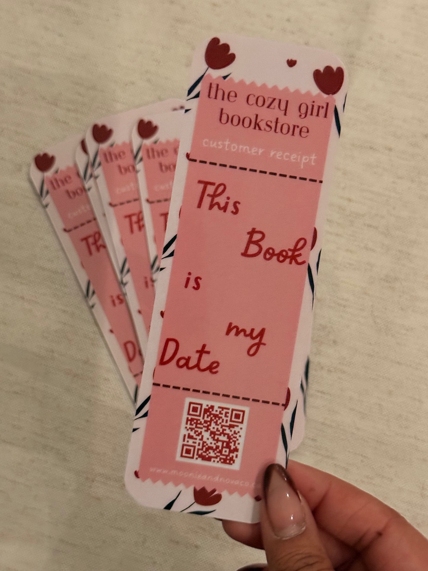This Book is my Date Receipt Bookmark