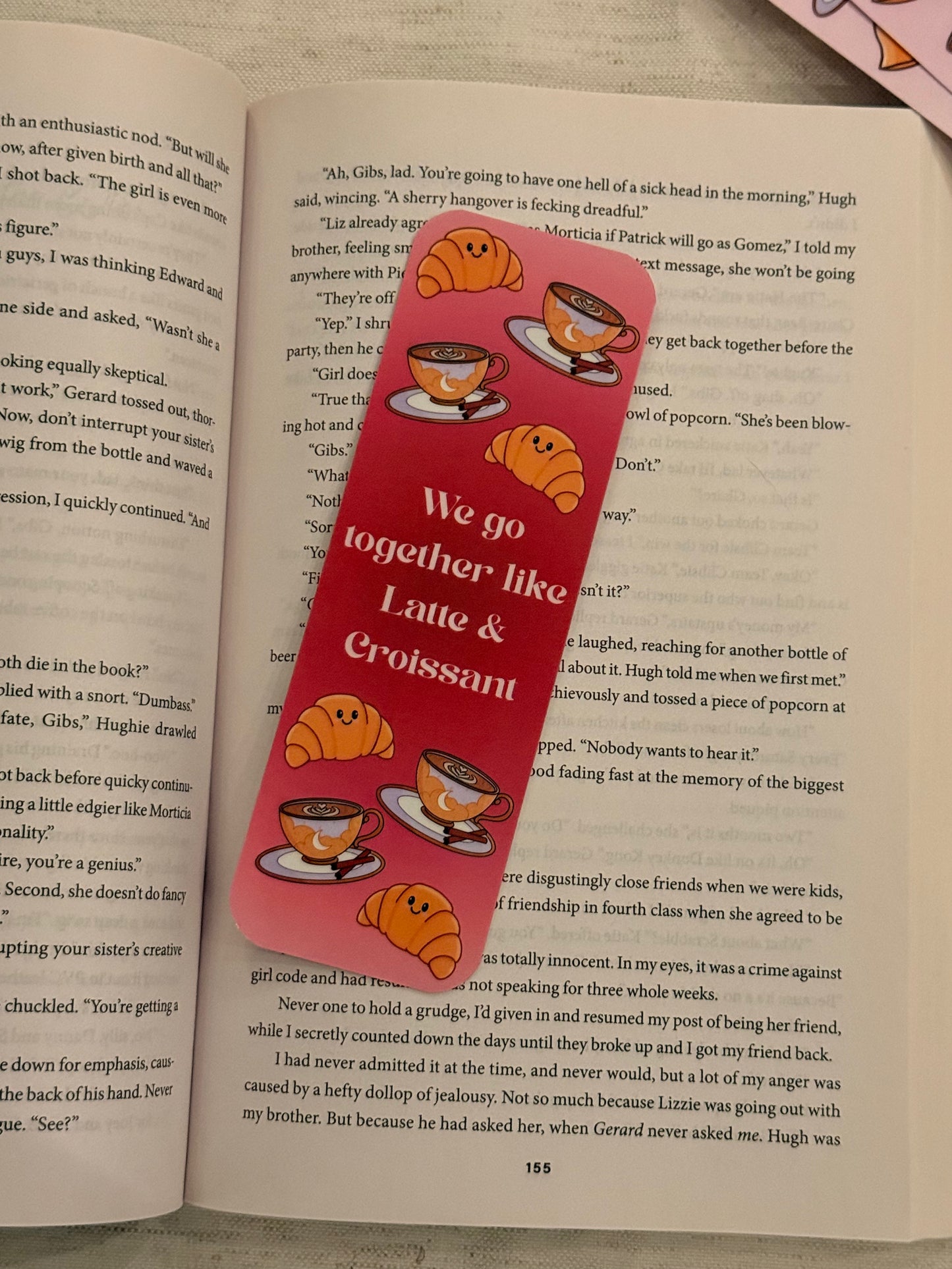 Croissant to my Latte Bookmark