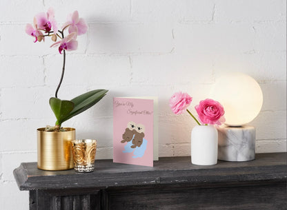 “You’re My Significant Otter” – Cute Pun Love Card