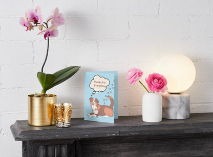 "Thanks Fur Everything" - Dog Thank You Card