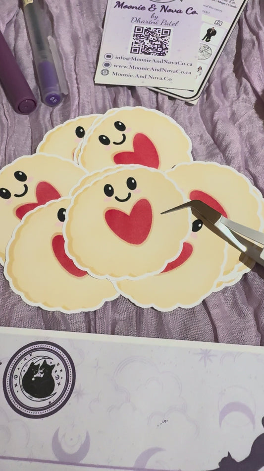 Kawaii Shortbread Cookie Sticker