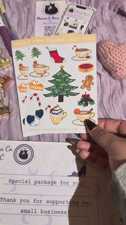 Winter Essentials Sticker Sheet