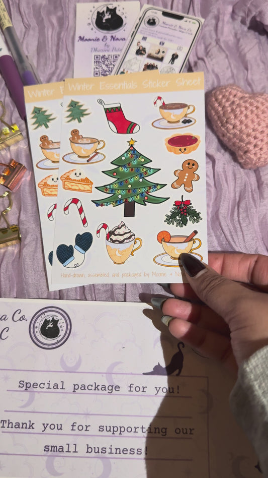 Winter Essentials Sticker Sheet