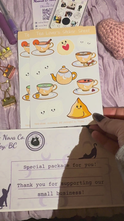 Tea Lover's Sticker Sheet