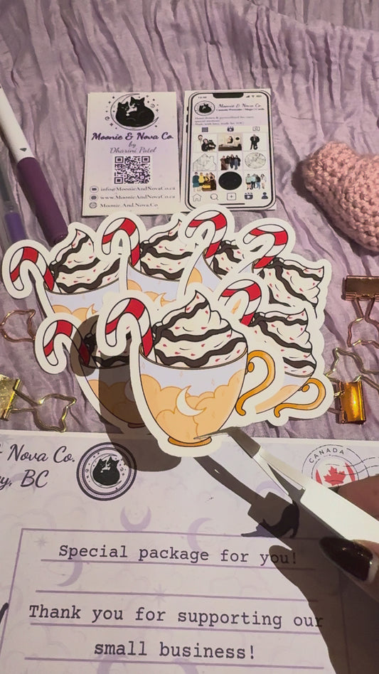 Peppermint Hot Chocolate Sticker