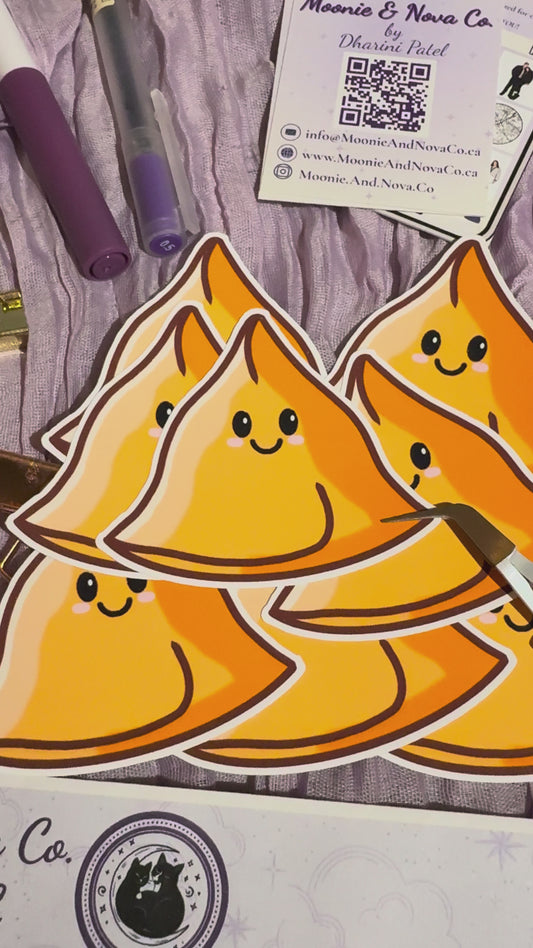 Kawaii Samosa Sticker