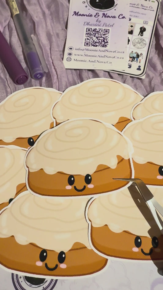 Kawaii Cinnamon Roll Sticker